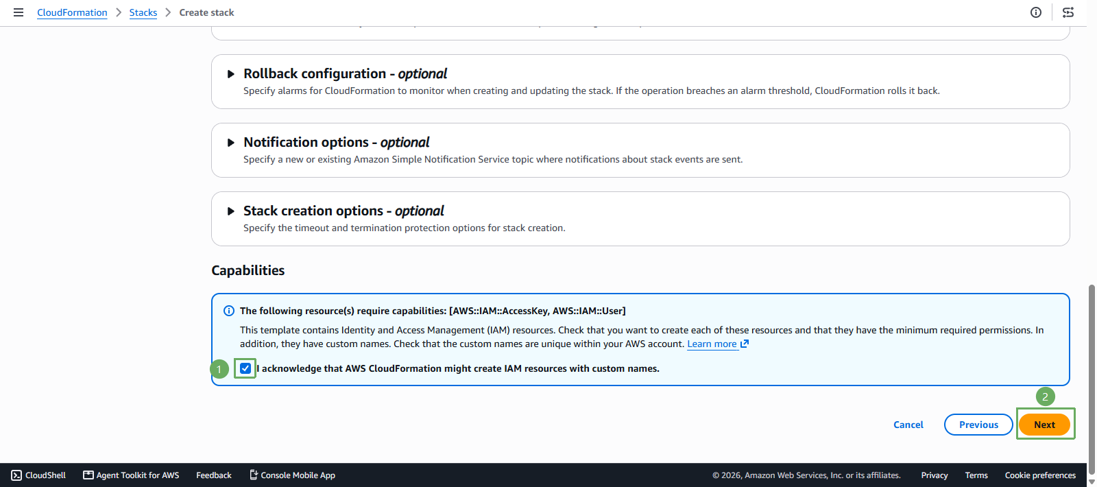 cloudformation-stack-specify-parameters