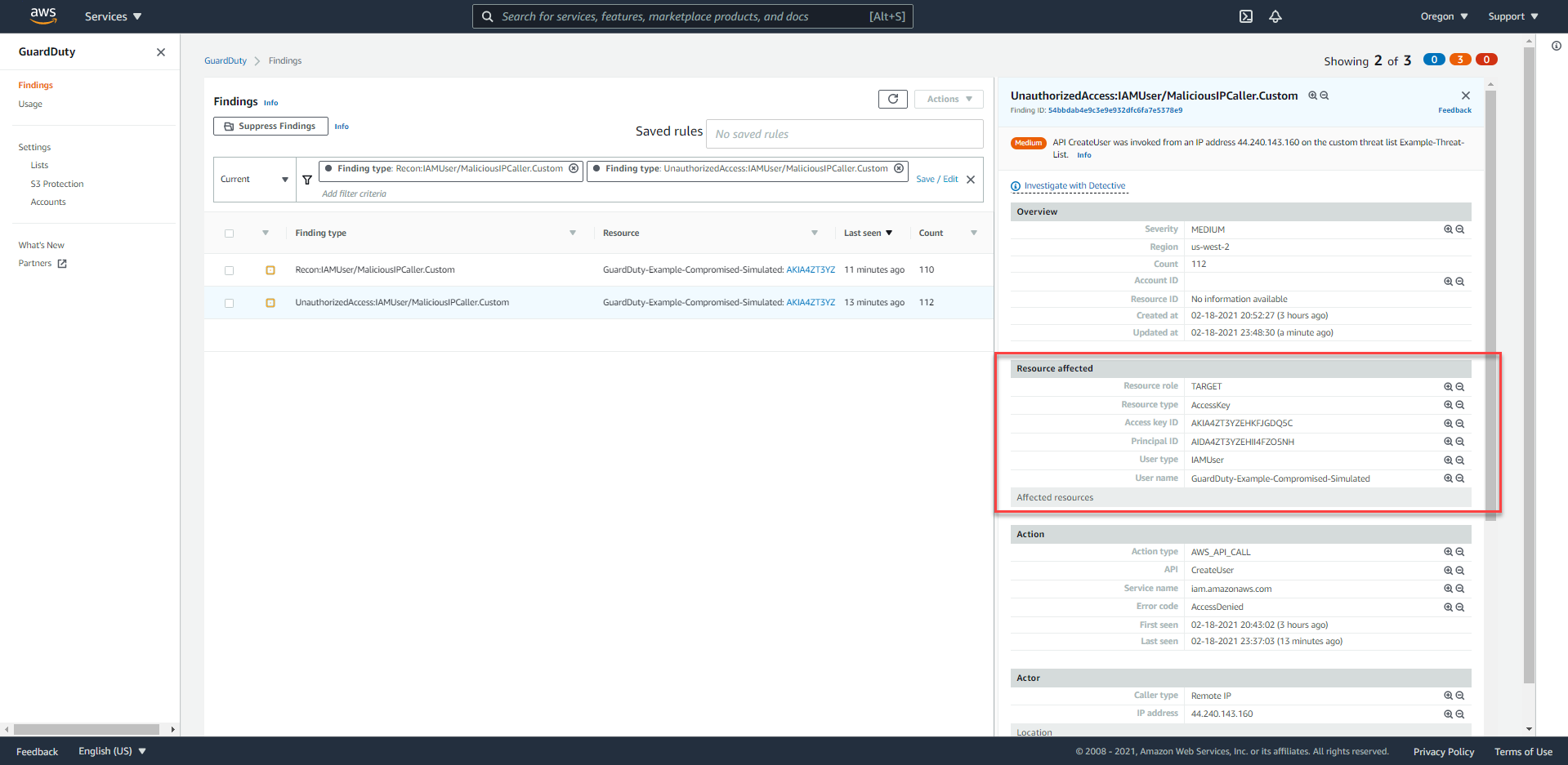 guardduty-finding-recon-iamuser-affected-resources